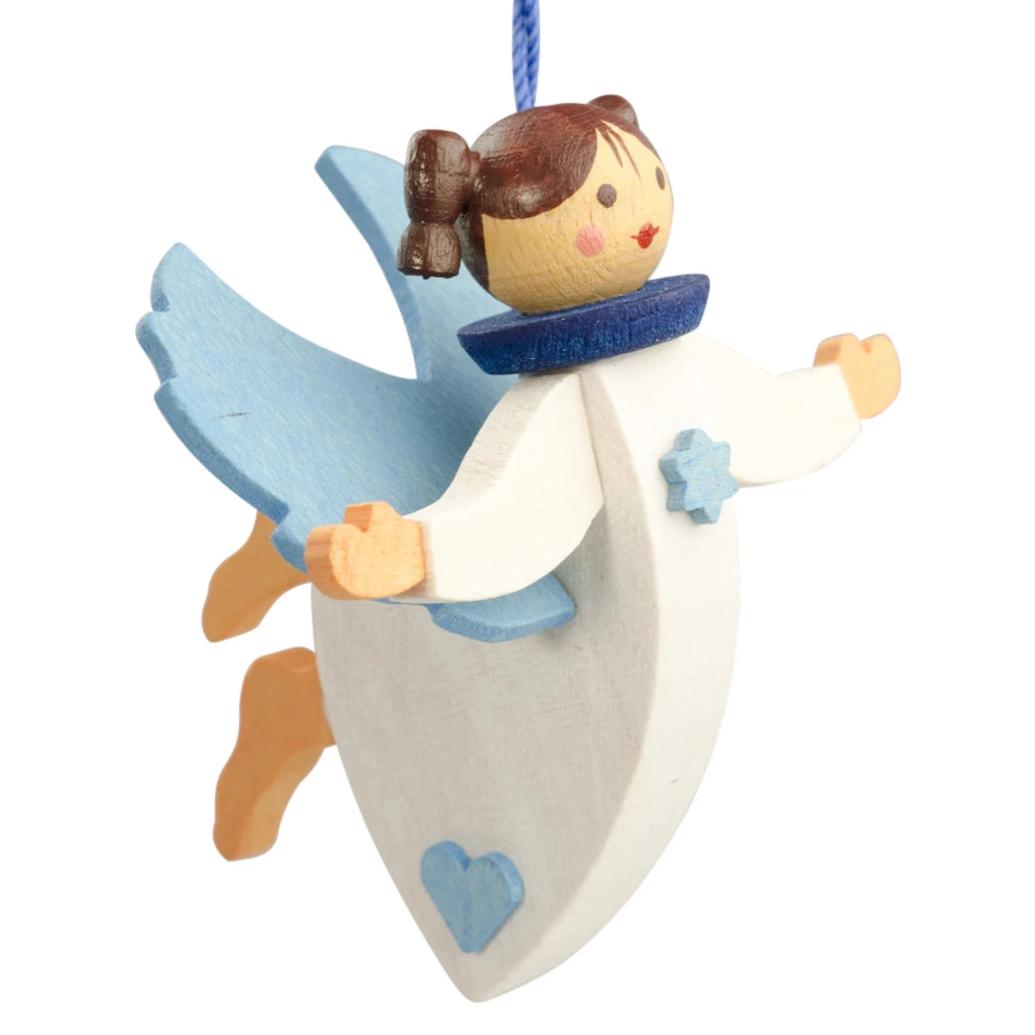 Floating Angel - Soft Blue - Christmas tree decoration